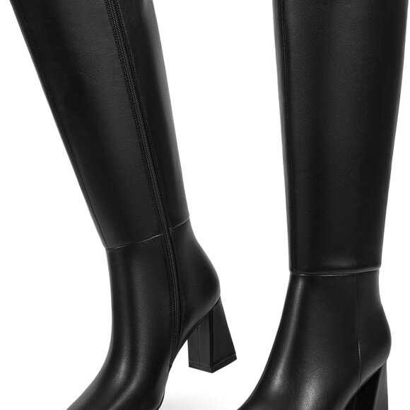 Knee High Chunky Tall Boots for Women - Picture 1 of 6